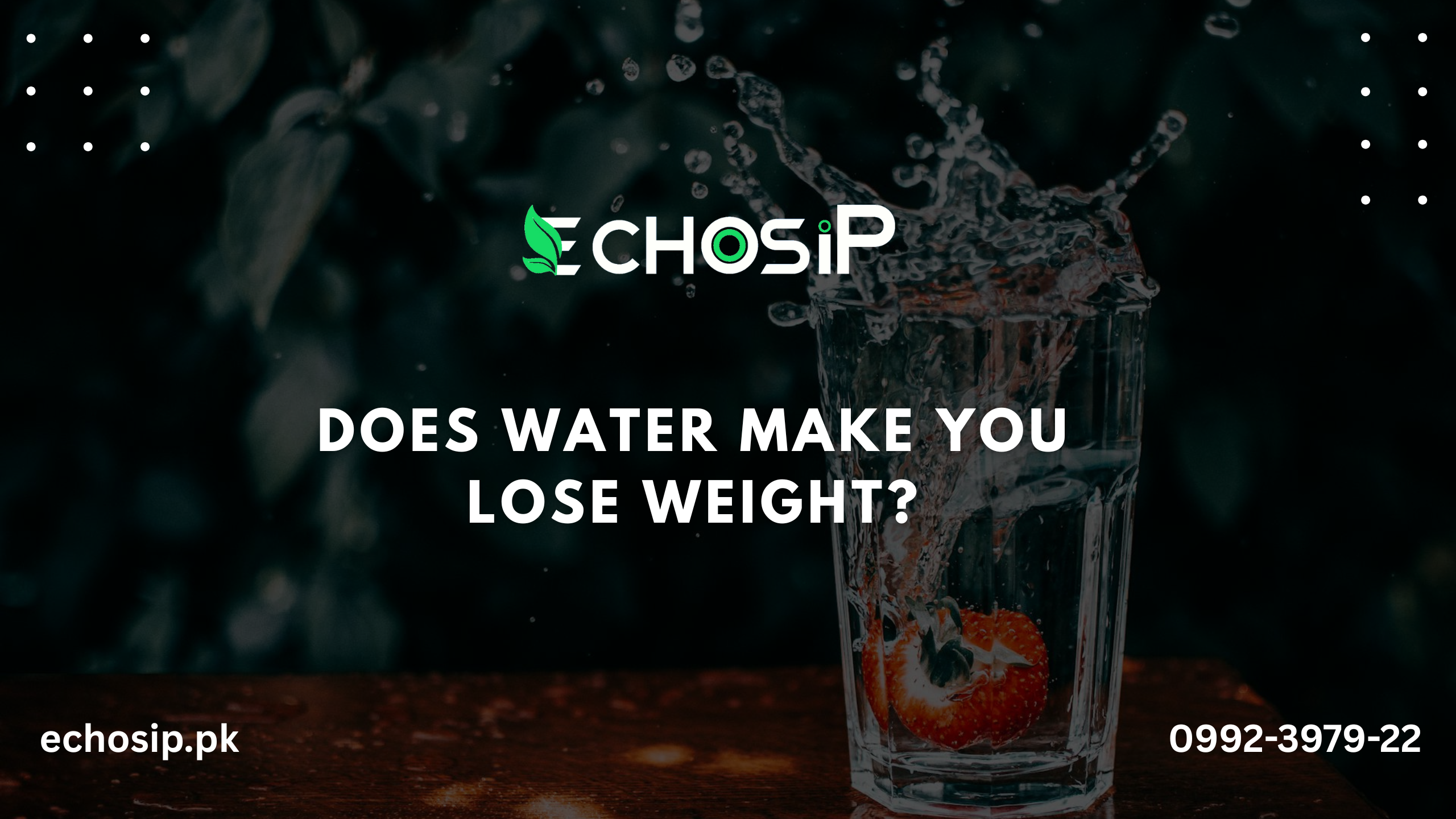 Does water make you lose weight?