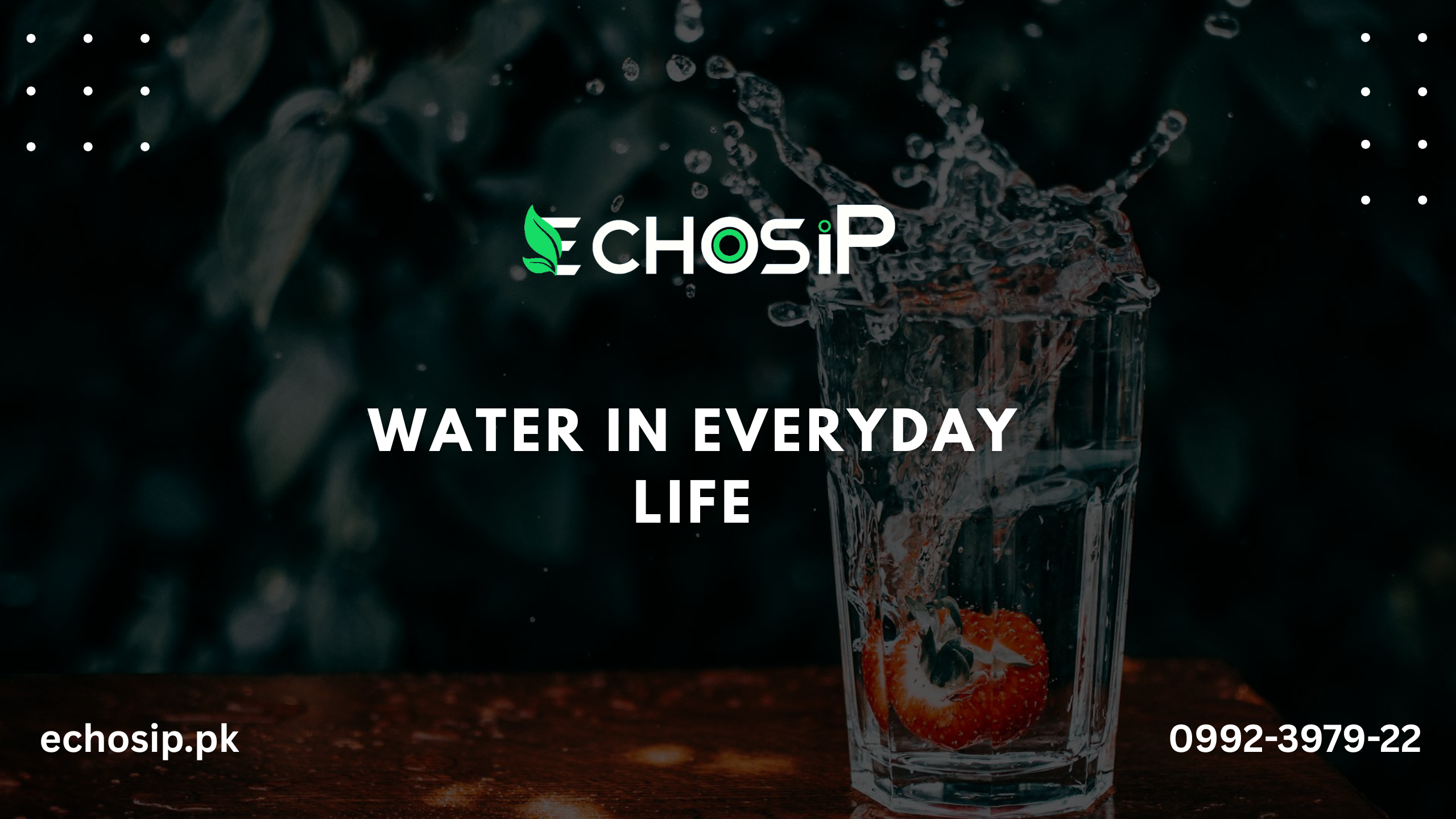 Water in everyday life