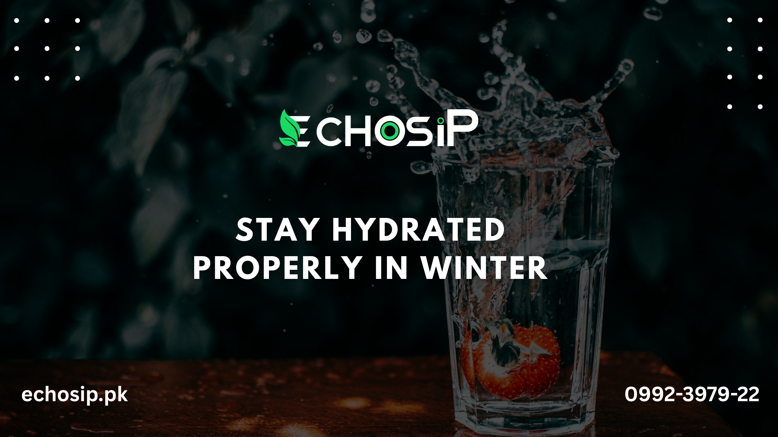 Stay Hydrated properly in winter